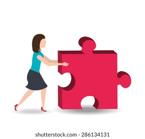 Business design over white background, vector illustration.