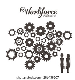 Business design over white background, vector illustration