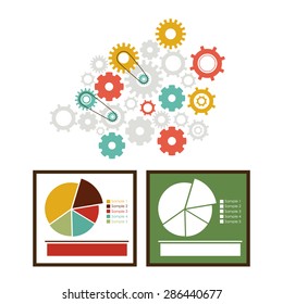 Business design over white background, vector illustration