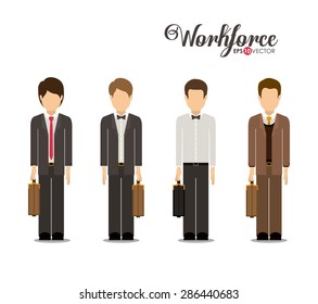 Business design over white background, vector illustration