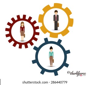 Business design over white background, vector illustration