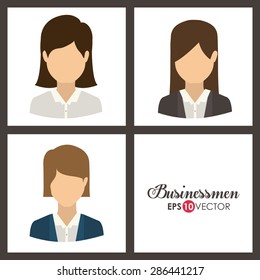 Business design over white background, vector illustration