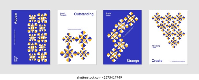 business design template creative layout. This is a abstract background  template vector illustration. blue yellow white. Design for cover, brochure, poster, banner, handbill, flyer, marketing