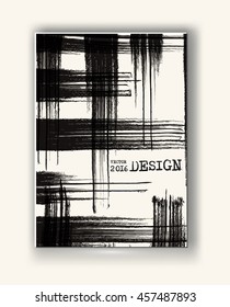 Business design templates. Abstract grunge pattern checkered textures. Brochure with Monochrome Cell Backgrounds. Wallpaper with empty space for your text. Vector hand drawn plaid illustration