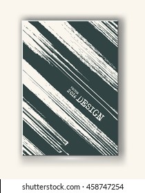 Business design templates. Abstract grunge pattern line textures. Brochure with Monochrome Strip Backgrounds. Wallpaper with empty space for your text. Vector hand drawn illustration