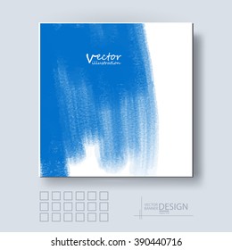 Business design templates. Brochure with Color Paint Backgrounds. Abstract Modern Vector Illustration.