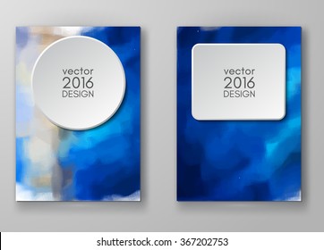 Business design templates. Brochure with Multicolored Blurred Backgrounds. Abstract Modern Vector Illustration.