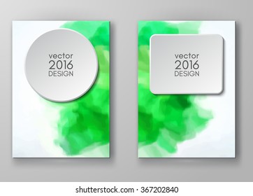 Business design templates. Brochure with Multicolored Blurred Backgrounds. Abstract Modern Vector Illustration.