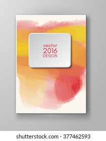 Business design templates. Brochure with Multicolored Blurred Backgrounds. Abstract Modern Vector Illustration.