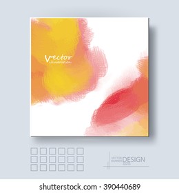 Business design templates. Brochure with Multicolored Blurred Backgrounds. Abstract Modern Vector Illustration.
