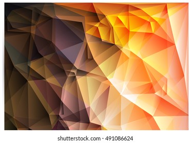 Business design templates. Brochure with Multicolored Polygonal Mosaic Backgrounds. Geometric Triangular Abstract Modern Vector Illustration.
