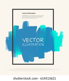 Business design templates with Color Paint Backgrounds. Abstract Modern Decoration. Vector Illustration.