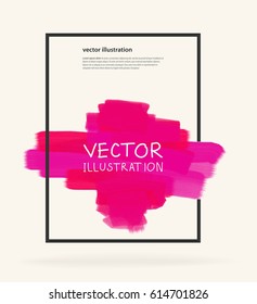 Business design templates with Color Paint Backgrounds. Abstract Modern Decoration. Vector Illustration.