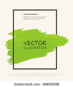 Business design templates with Green Paint Backgrounds. Abstract Modern Decoration. Vector Illustration.
