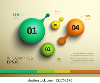 Business design vector illustration with space for text
