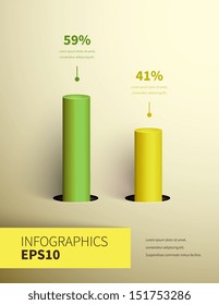 Business design vector illustration with space for text