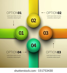 Business design vector illustration with space for text