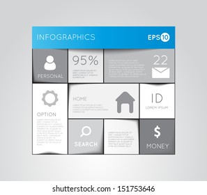 Business design vector illustration with space for text