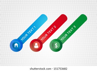 Business design vector illustration with space for text