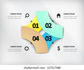 Business design vector illustration with space for text
