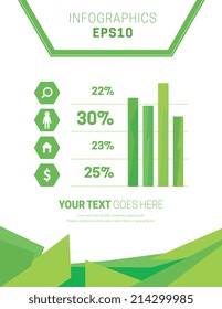 Business design vector illustration with space for text