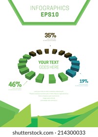 Business design vector illustration with space for text