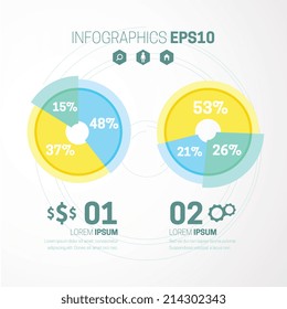 Business design vector illustration with space for text
