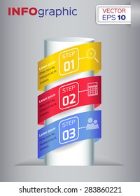 Business design vector illustration with space for text