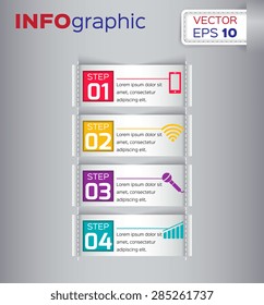 Business design vector illustration with space for text
