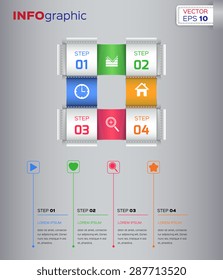 Business design vector illustration with space for text