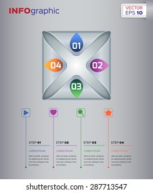 Business design vector illustration with space for text