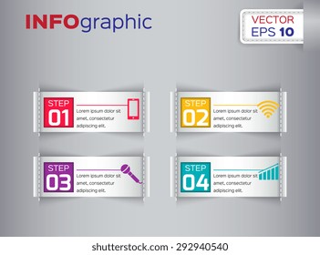Business design vector illustration with space for text