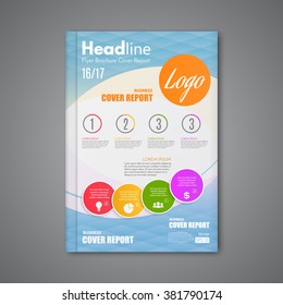 Business design vector template layout for magazine brochure flyer booklet cover annual report