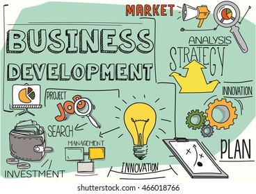 617,577 Business development concept icon Images, Stock Photos ...