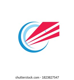 Business development concept logo design. Abstract planet creative logo. Future technology symbol. Vector illustration. 