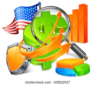 business development concept on white background, vector illustration