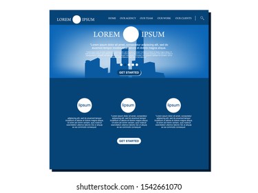 Business Development Consultant Website. Website Design Template
