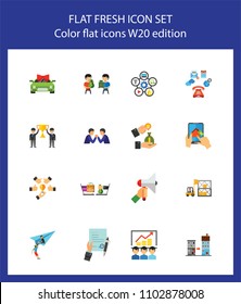 Business development icon set. Can be used for topics like marketing, success, management, finance
