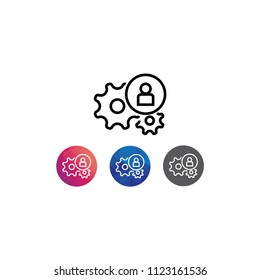Business Development icon. Simple Business Management Related Vector Line Icons. 