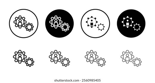 Business development icon Symbol mark in filled style