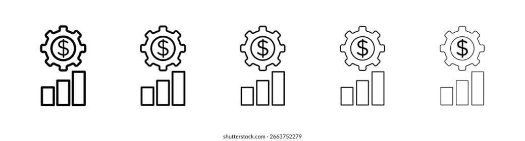 Icono de desarrollo de negocios colección de Vector. EPS 10