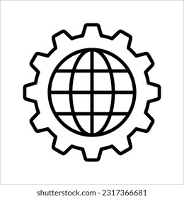 Icono de desarrollo empresarial, gráfico vectorial. ilustración vectorial sobre fondo blanco