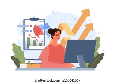 Business Development Illustration Idea Strategy Success Stock Vector ...