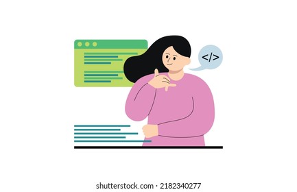 Ilustraciones del desarrollo empresarial. Estilo vectorial de moda