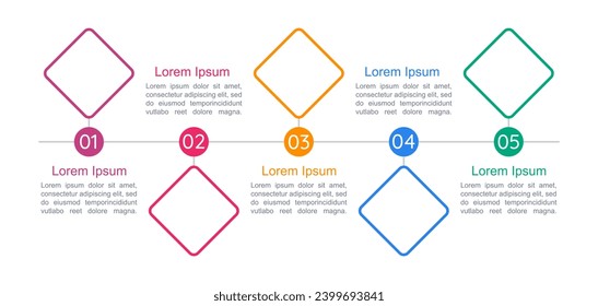 Business development infographic chart design template. Professional management. Abstract infochart with copyspace. Instructional graphic with 5 step sequence