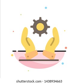 Business, Development, Modern, Solutions Abstract Flat Color Icon Template