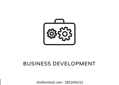 Business Development Outline Icons - Stroked, Vectors