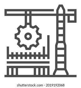 Business development, square line vector icon.