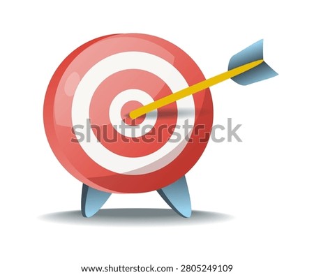 Business development target symbol concept