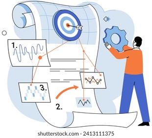 Business development. Vector illustration. Banking regulations protect consumers financial security and integrity Marketing strategies adapt to ever-evolving consumer behaviors and technologies